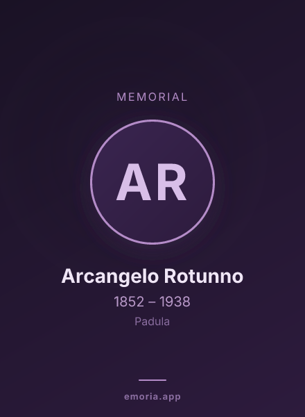Memorial portrait of Arcangelo Rotunno