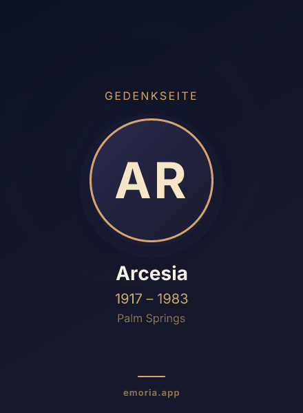 Gedenkportrait von Arcesia