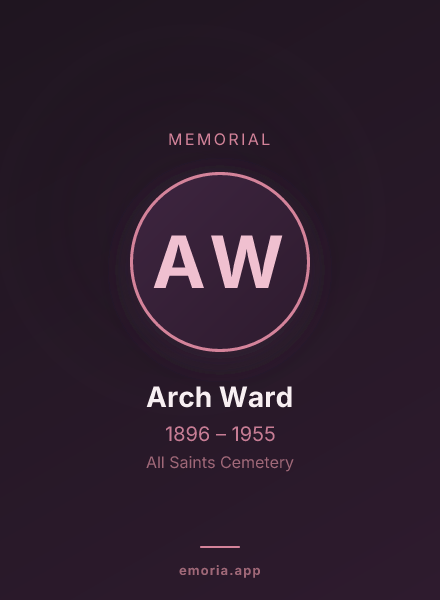 Memorial portrait of Arch Ward