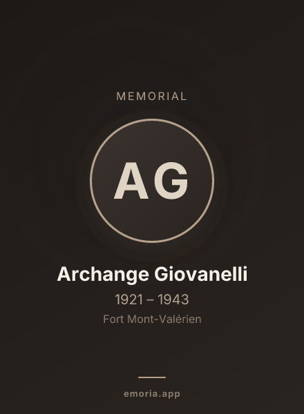 Memorial portrait of Archange Giovanelli