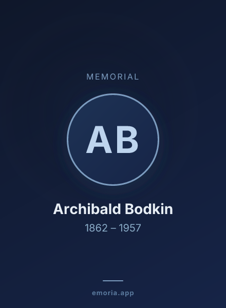 Memorial portrait of Archibald Bodkin