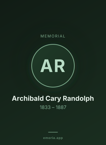 Memorial portrait of Archibald Cary Randolph