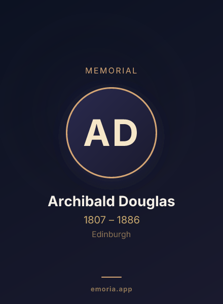 Memorial portrait of Archibald Douglas