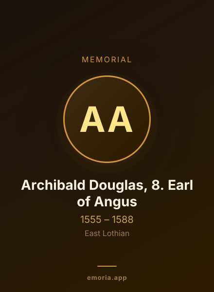 Memorial portrait of Archibald Douglas, 8. Earl of Angus
