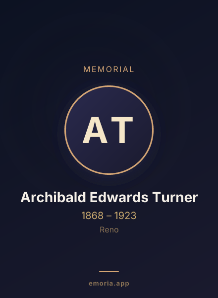 Memorial portrait of Archibald Edwards Turner