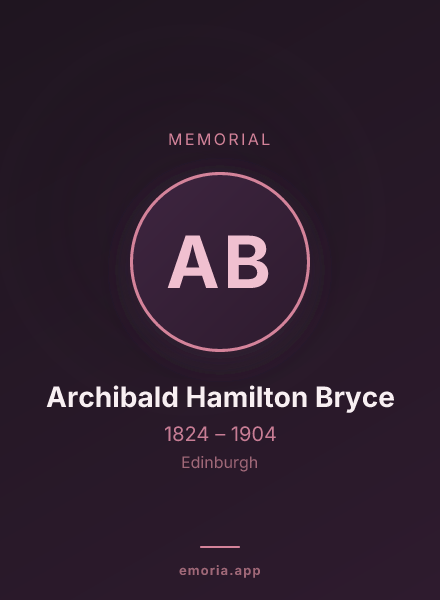 Memorial portrait of Archibald Hamilton Bryce