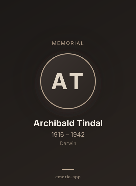 Memorial portrait of Archibald Tindal