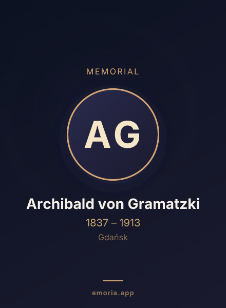 Memorial portrait of Archibald von Gramatzki