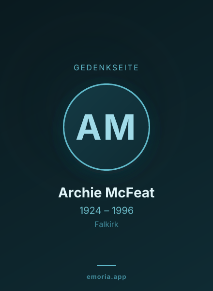 Gedenkportrait von Archie McFeat