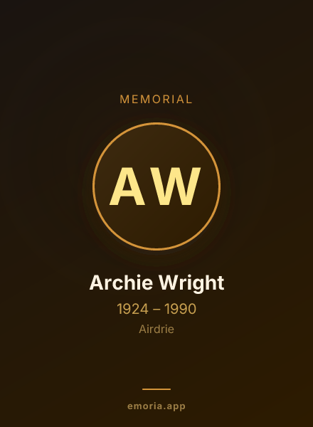 Memorial portrait of Archie Wright