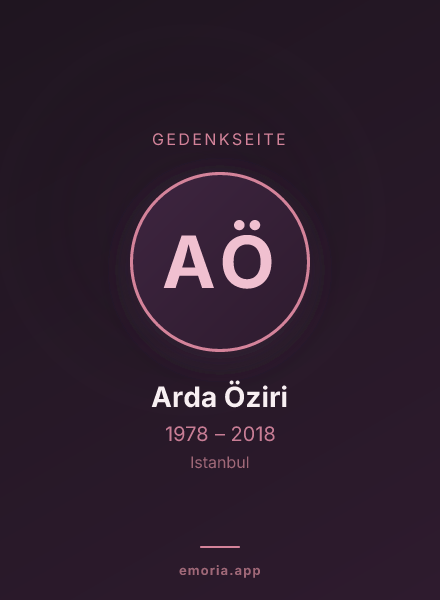 Gedenkportrait von Arda Öziri