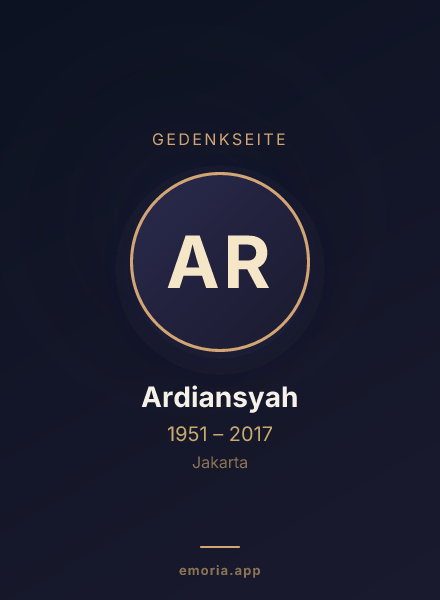 Gedenkportrait von Ardiansyah