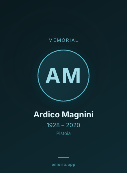 Memorial portrait of Ardico Magnini