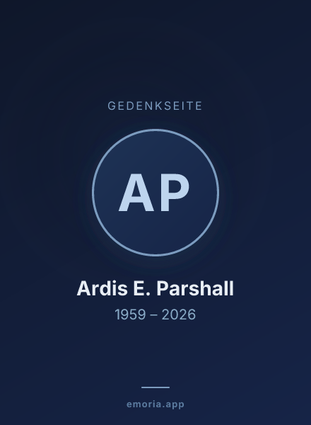 Gedenkportrait von Ardis E. Parshall