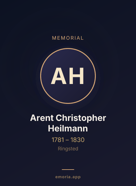 Memorial portrait of Arent Christopher Heilmann