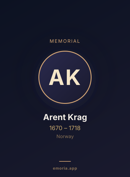 Memorial portrait of Arent Krag