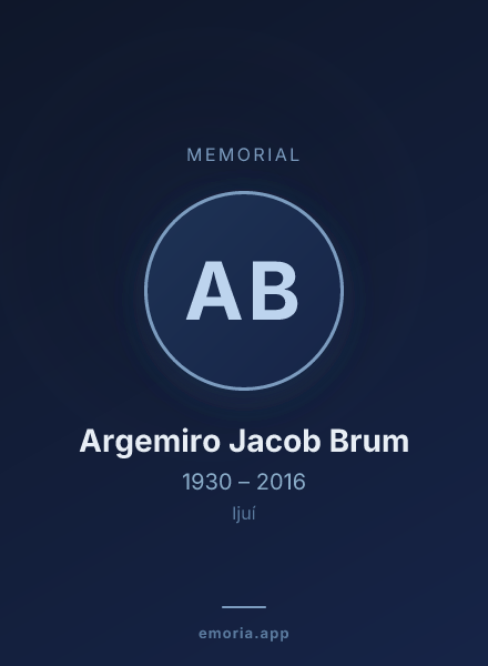 Memorial portrait of Argemiro Jacob Brum