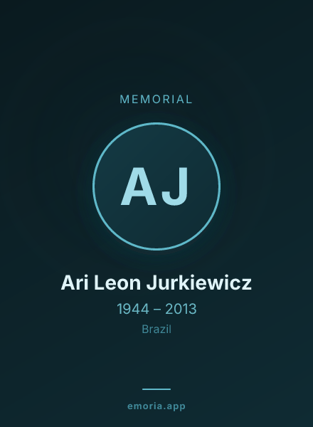 Memorial portrait of Ari Leon Jurkiewicz