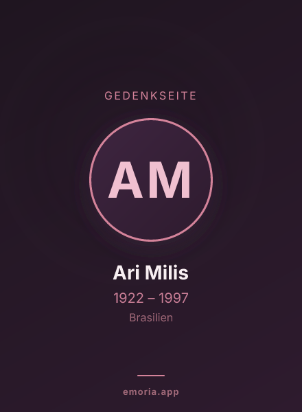Gedenkportrait von Ari Milis