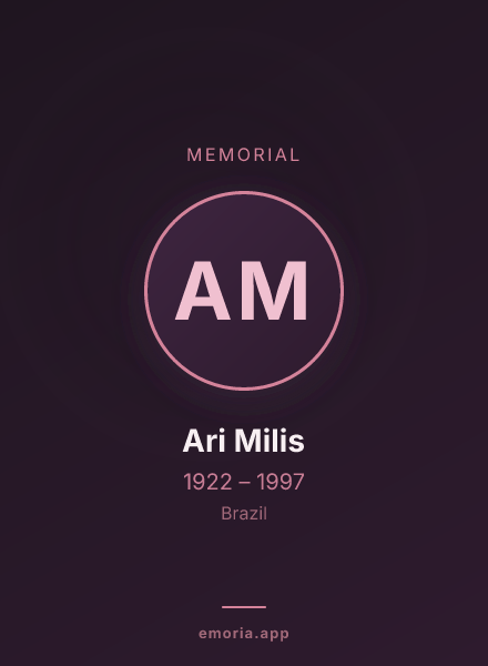 Memorial portrait of Ari Milis