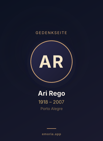 Gedenkportrait von Ari Rego