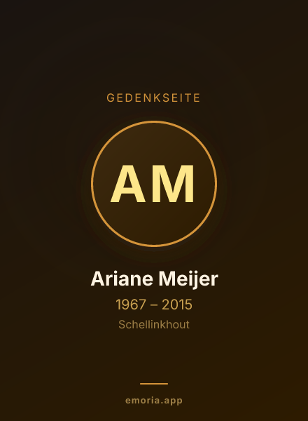 Gedenkportrait von Ariane Meijer