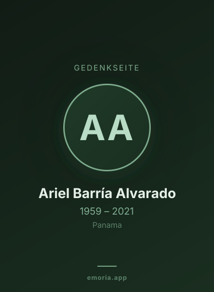 Gedenkportrait von Ariel Barría Alvarado
