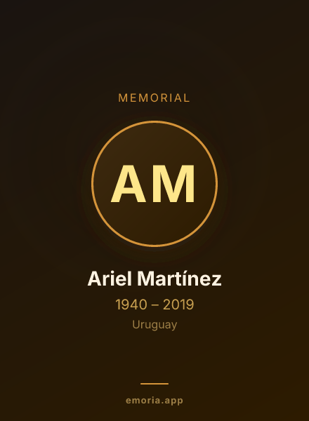 Memorial portrait of Ariel Martínez