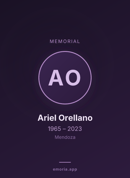 Memorial portrait of Ariel Orellano