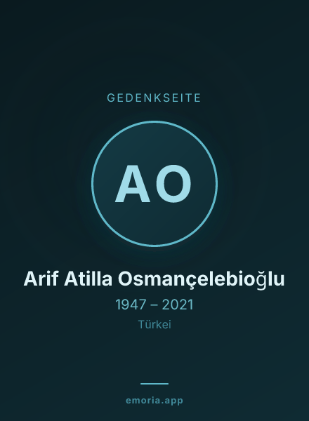 Gedenkportrait von Arif Atilla Osmançelebioğlu