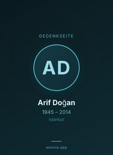 Gedenkportrait von Arif Doğan