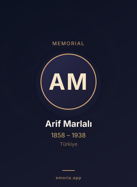 Memorial portrait of Arif Marlalı