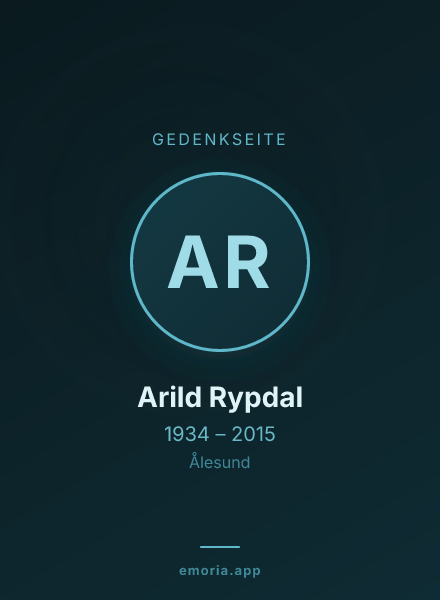 Gedenkportrait von Arild Rypdal