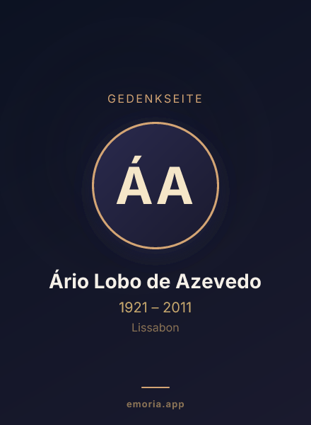 Gedenkportrait von Ário Lobo de Azevedo