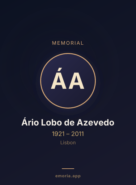 Memorial portrait of Ário Lobo de Azevedo