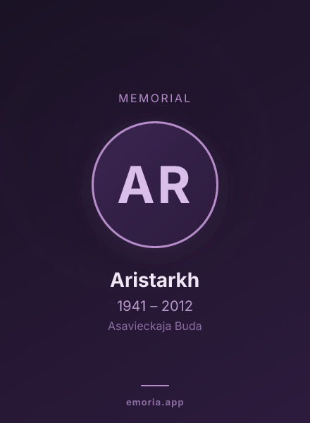Memorial portrait of Aristarkh