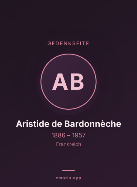 Gedenkportrait von Aristide de Bardonnèche