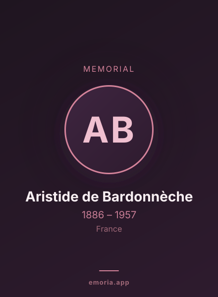 Memorial portrait of Aristide de Bardonnèche