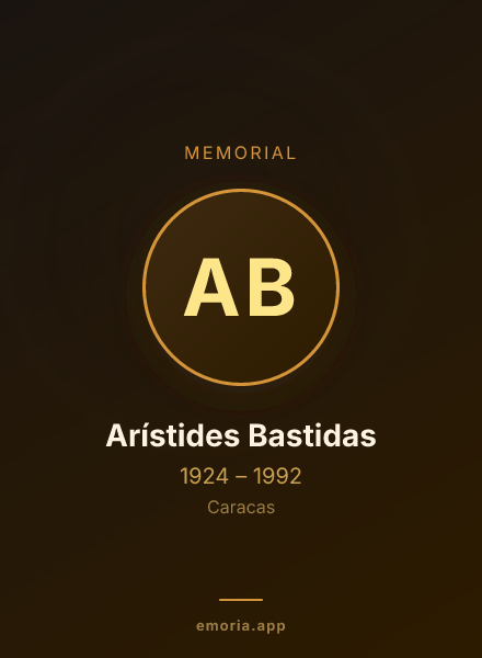 Memorial portrait of Arístides Bastidas