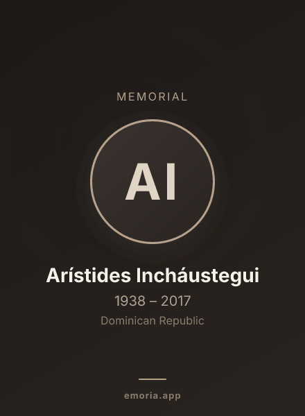 Memorial portrait of Arístides Incháustegui