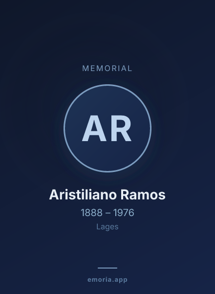 Memorial portrait of Aristiliano Ramos