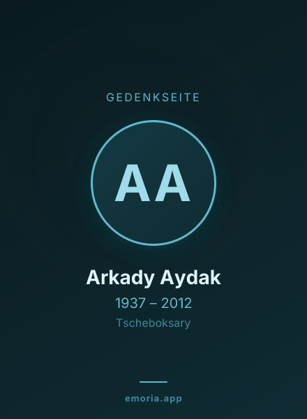 Gedenkportrait von Arkady Aydak