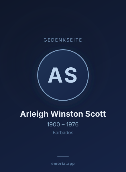 Gedenkportrait von Arleigh Winston Scott