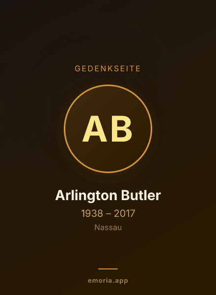 Gedenkportrait von Arlington Butler
