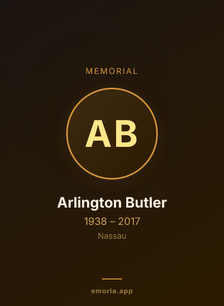 Memorial portrait of Arlington Butler