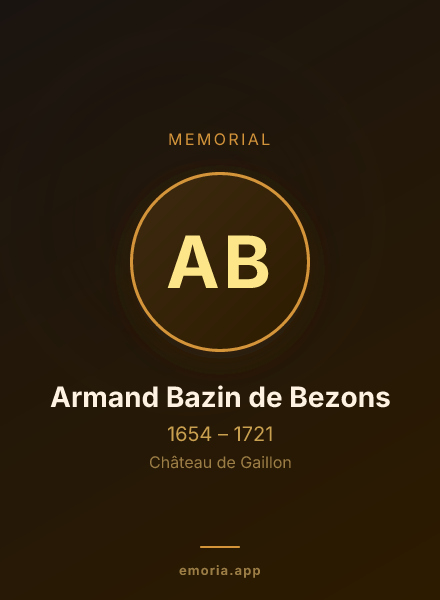 Memorial portrait of Armand Bazin de Bezons