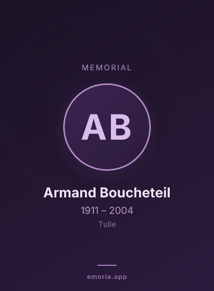 Memorial portrait of Armand Boucheteil