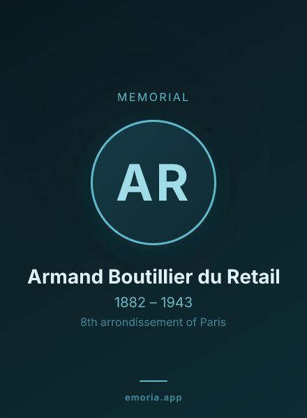 Memorial portrait of Armand Boutillier du Retail