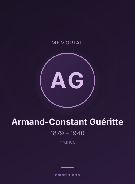 Memorial portrait of Armand-Constant Guéritte