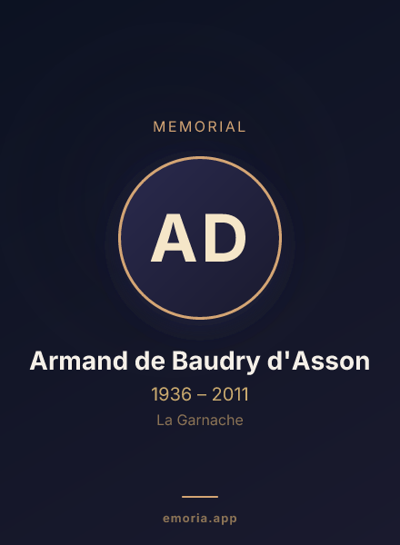 Memorial portrait of Armand de Baudry d'Asson